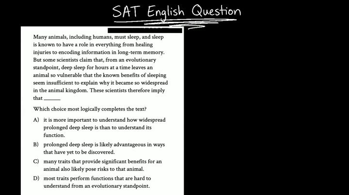 SAT English question walkthrough